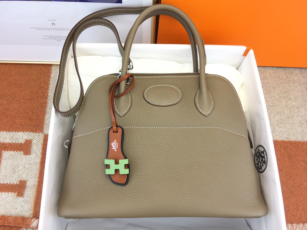 에르메스 볼리드31 에토프 은장 토고가죽